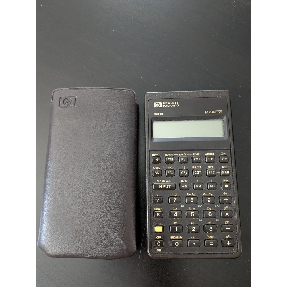 HP 10B Financial Calculator 1987 Vintage Office‎ Technology Movie Prop Untested